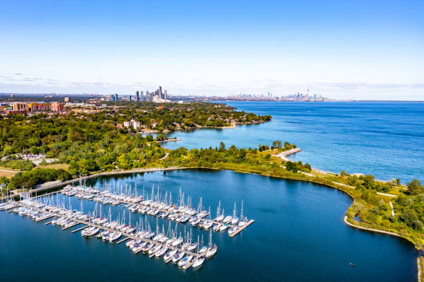 istock Aerial Colonel Samuel Smith Park and Toronto Cityview, Etobicoke, Canada 1338296769
