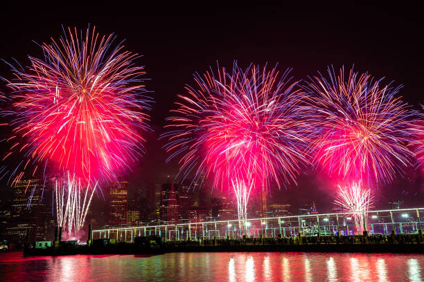 istock Fireworks over New York 1338301380
