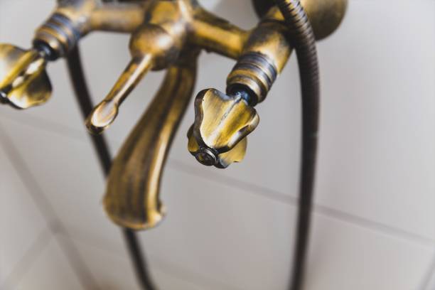 istock Vintage bathroom faucet 1338309543