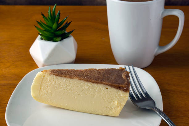 istock cheese cake with a cup of coffee 1338309697