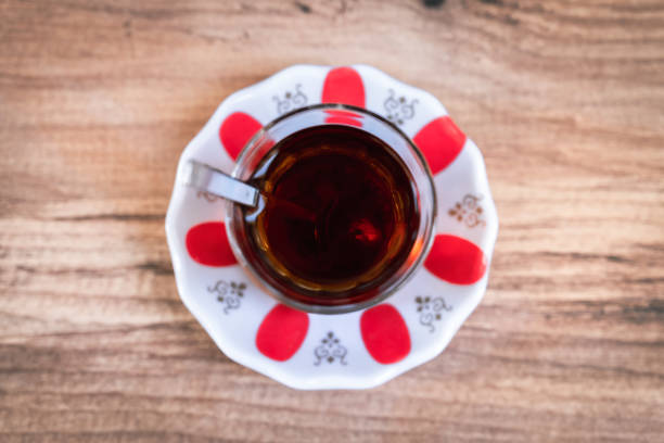 istock Directly Above Shot Of Traditional Turkish Tea 1338310476