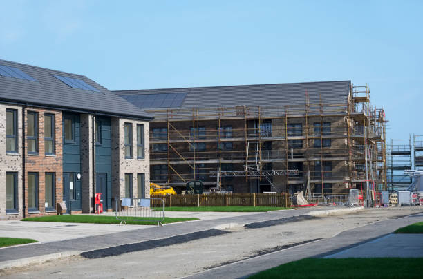 istock New housing development in progress building houses for increased demand for buyers 1338318192