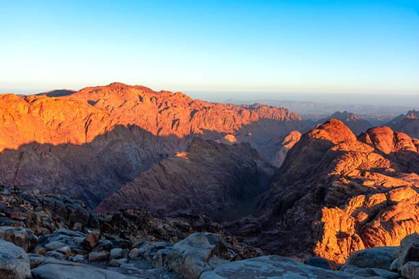 istock Sunrise over Mount Sinai, view from Mount Moses 1338321909