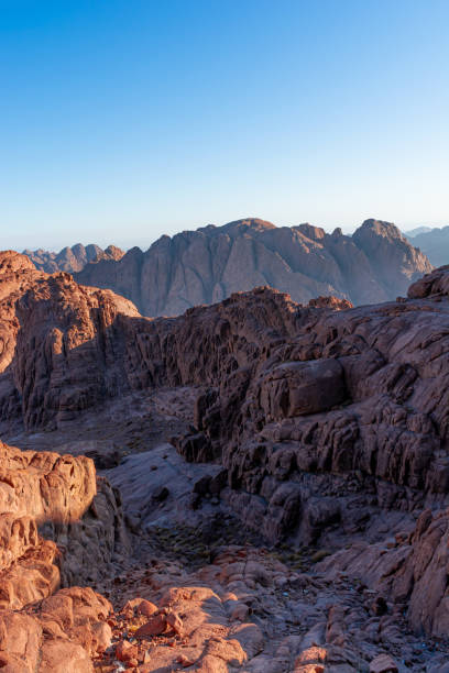 istock Sunrise over Mount Sinai, view from Mount Moses 1338322610