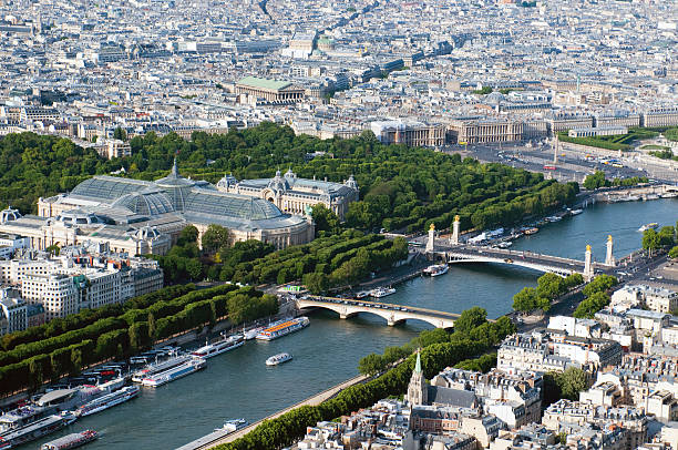 istock Aerial view on Champ de Mars from the Eiffel tower 133832310