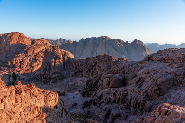 istock Sunrise over Mount Sinai, view from Mount Moses 1338324905