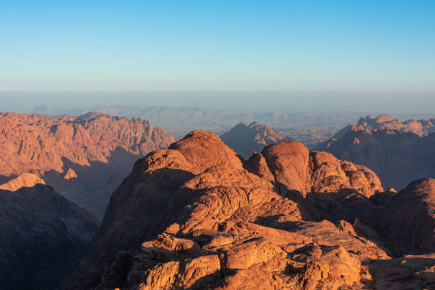 istock Sunrise over Mount Sinai, view from Mount Moses 1338325037