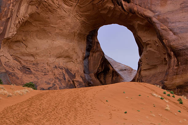 Wind Cave in Monument Valley stock photo