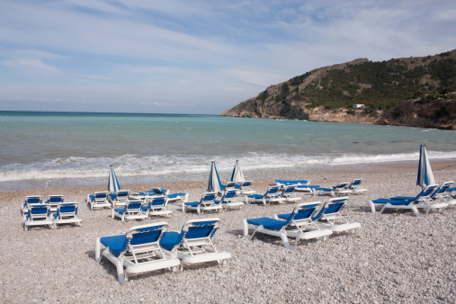 Pebbled Beach on Costa Blanca in Spain