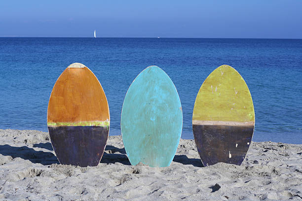 Skim boards stock photo