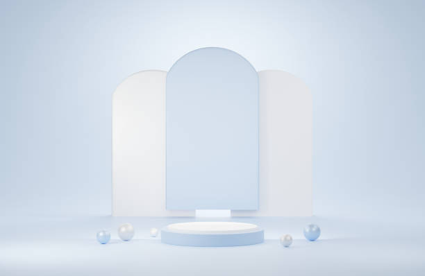 istock Podium background for cosmetic product presentation and advertisement. 1338349217