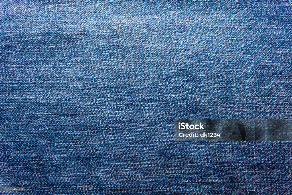 Macro Shot Of Textured Pattern jeans Denim Stock Photo