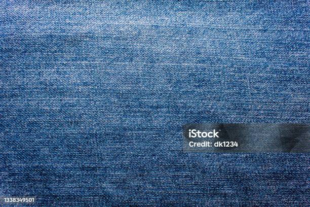 Macro Shot Of Textured Pattern Jeans Stock Photo - Download Image Now - Denim, Backgrounds, Day
