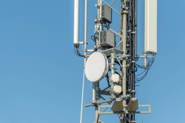 istock Communication antenna on top of a mountain. 1338350426