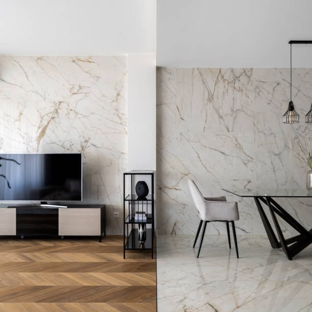 istock Dining area next to tv room 1338350480