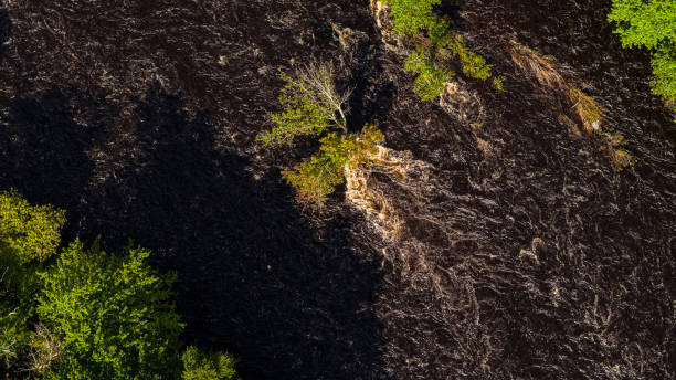 istock High water on Lehigh River, Pennsylvania, after a storm rain. 1338353146