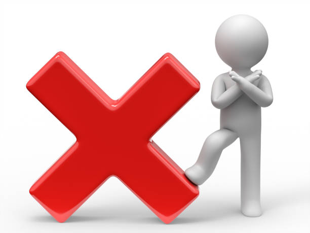 istock 3d business man with cross sign isolated 1338359077