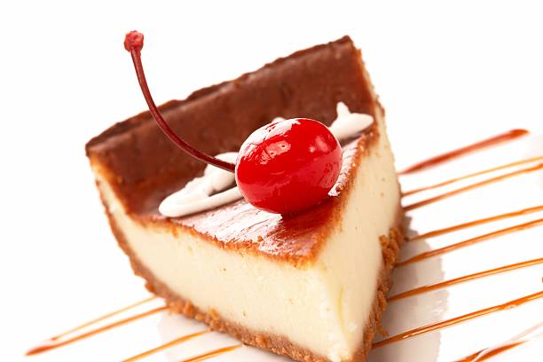 Tasty cheesecake stock photo