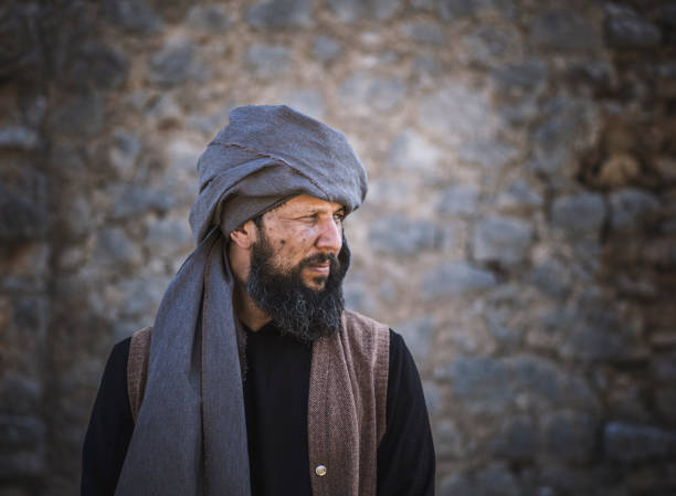 istock Refugee man portrait in the farm 1338370475