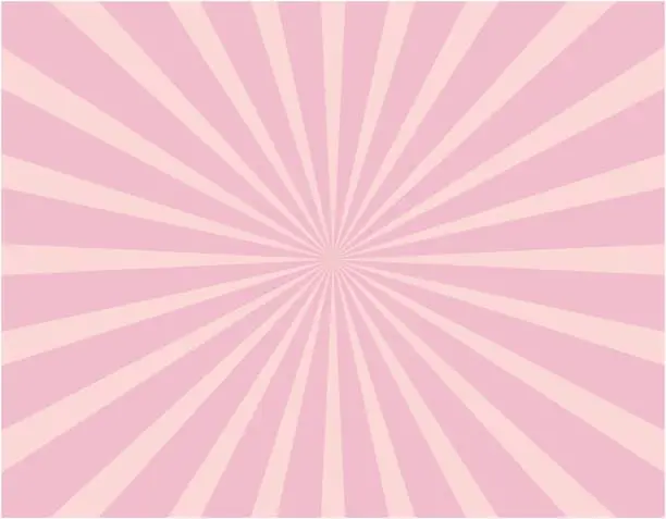 Vector illustration of Conspicuous pink concentrated lines that can also be used as backgrounds and wallpapers / illustration material (vector illustration)