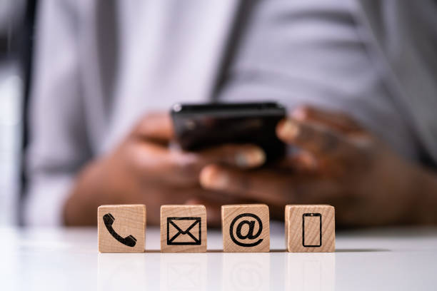 istock Contact US Icons. Phone, Internet, Email 1338373164