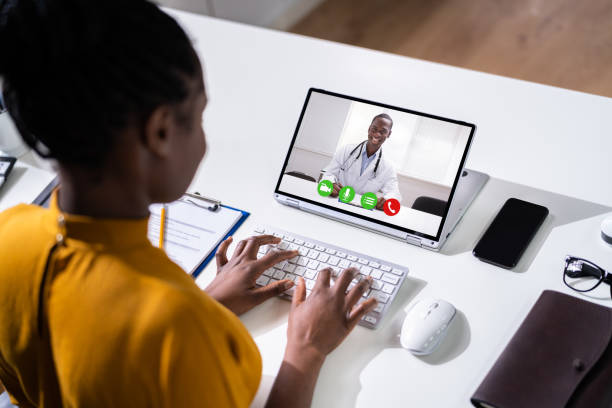 istock Medical Doctor Video Conference Webinar 1338373337