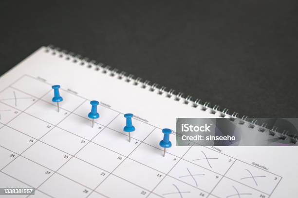 Four Day Work Week Concept Stock Photo - Download Image Now - Week, Day, Number 4