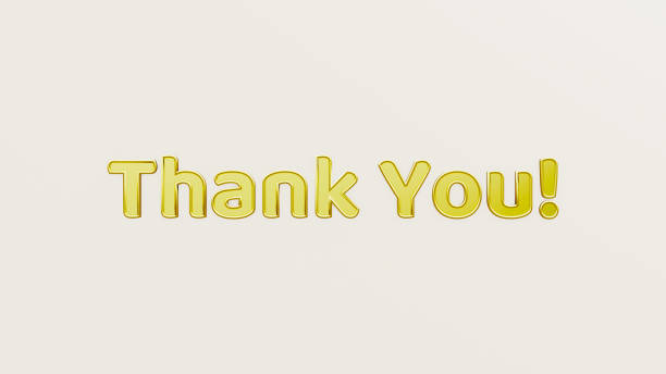 istock Thank you text gold balloons on white isolated background 3d illustration rendering 1338385504