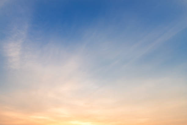 istock blue bright dramatic sunset sky in countryside or beach colorful cloudscape texture air background. 1338388980