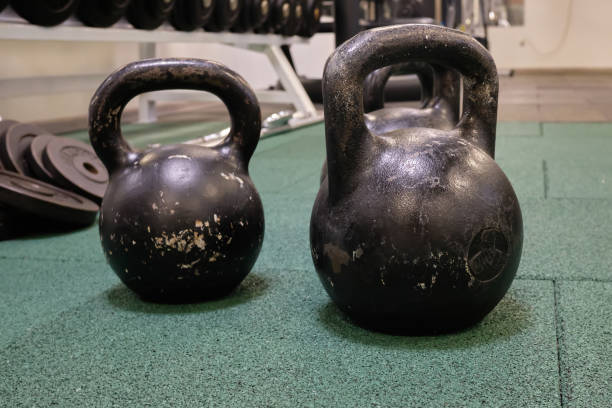 istock kettlebell weights on rubber floor ready for strength and conditioning workout 1338389999