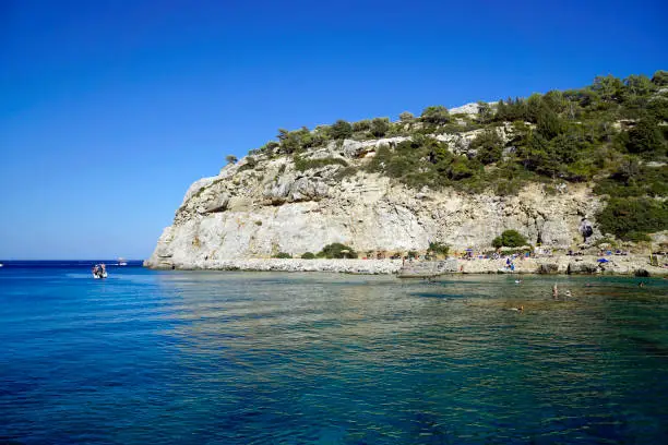 Landscape on Rhodes Island in summer