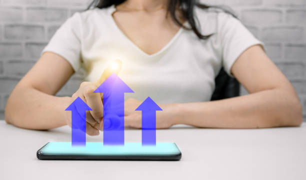 istock finger touch screen arrow business concept 1338401624