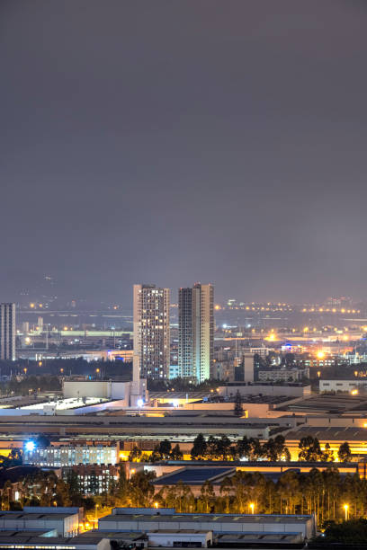 istock City Modern Architecture Filmed at Night in Chengdu 1338403013