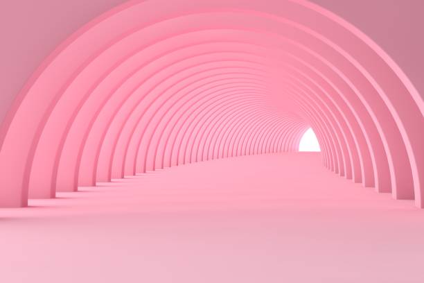 istock 3d render, abstract urban background, empty corridor, room, concrete walls, illuminated tunnel, sun rays, daylight, light and shadows 1338406671
