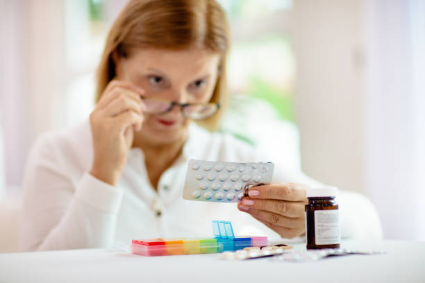 istock Pill box for senior patient. Medicine container. 1338407795