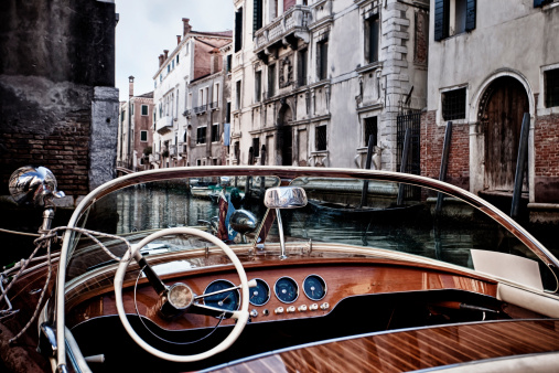 Old Speed Boat, Venice Italy