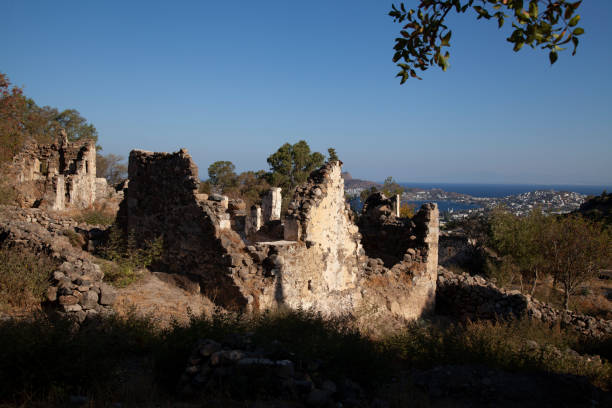 Assos ancient city in Canakkale City, Turkiye