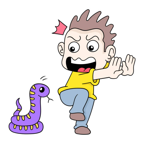 1,854 Fear Of Snakes Illustrations & Clip Art - iStock | Phobia, Scary  clown, Fear of spiders