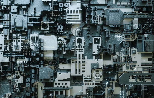istock 3D Illustration. Electronic motherboard. Abstract digital technology background. 1338411515