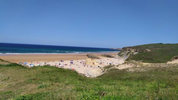 istock beautiful and blue beach day on summer 1338417625