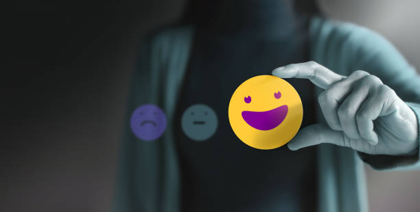 istock Customer Experience Concept. Happy Client giving Positive Review. 1338427484