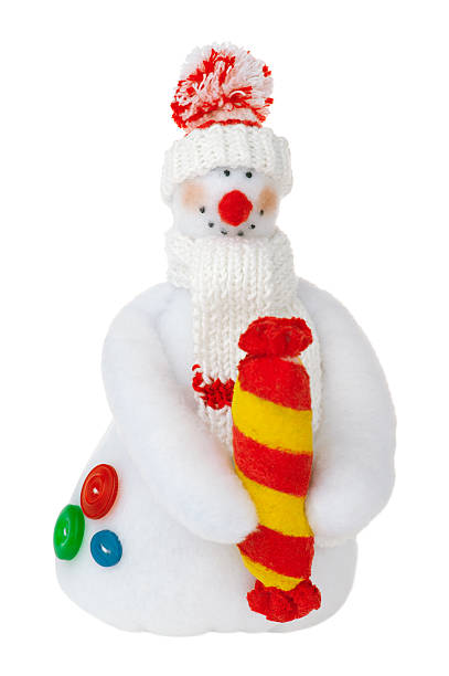 istock Smiling snowman toy 133842923