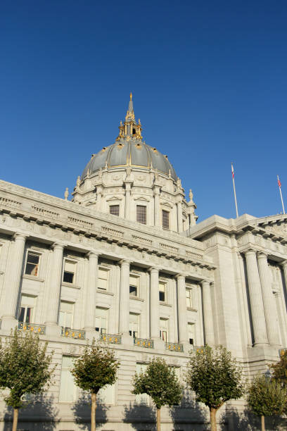 ратуша в сан-франциско, калифорния - san francisco county government town hall government building стоковые фото и изображения