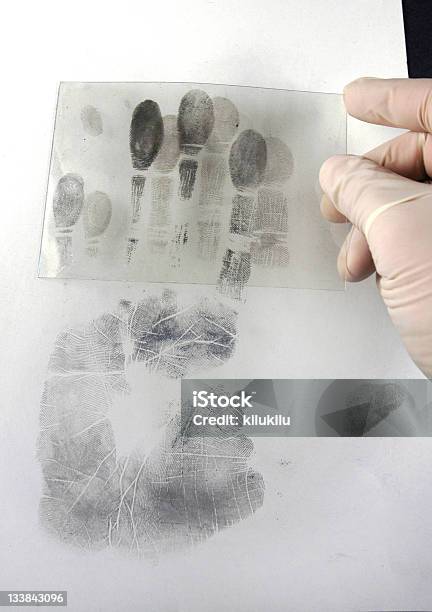 Fingerprints Stock Photo - Download Image Now - Abstract, Black And White, Crime