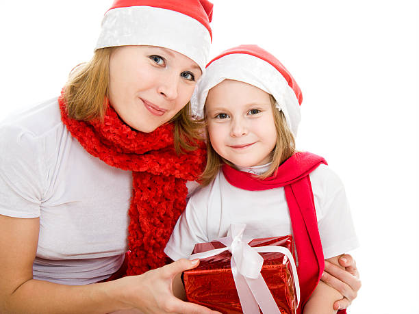 istock Happy Christmas mother and daughter 133843977