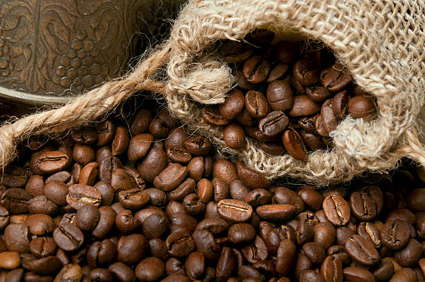 Coffee beans background stock photo