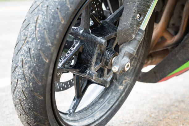 wał koła superbike i część amortyzatora. - shock absorber car brake motor vehicle zdjęcia i obrazy z banku zdjęć