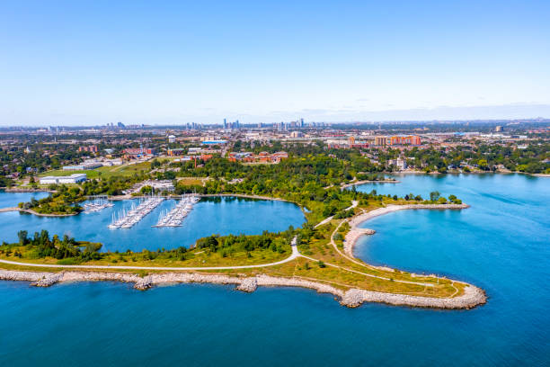 istock Aerial Colonel Samuel Smith Park and Toronto Cityview, Etobicoke, Canada 1338456056
