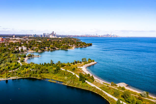 istock Aerial Colonel Samuel Smith Park and Toronto Cityview, Etobicoke, Canada 1338456369