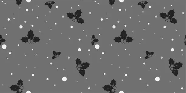 Vector illustration of Christmas Seamless Pattern - Pixel Perfect